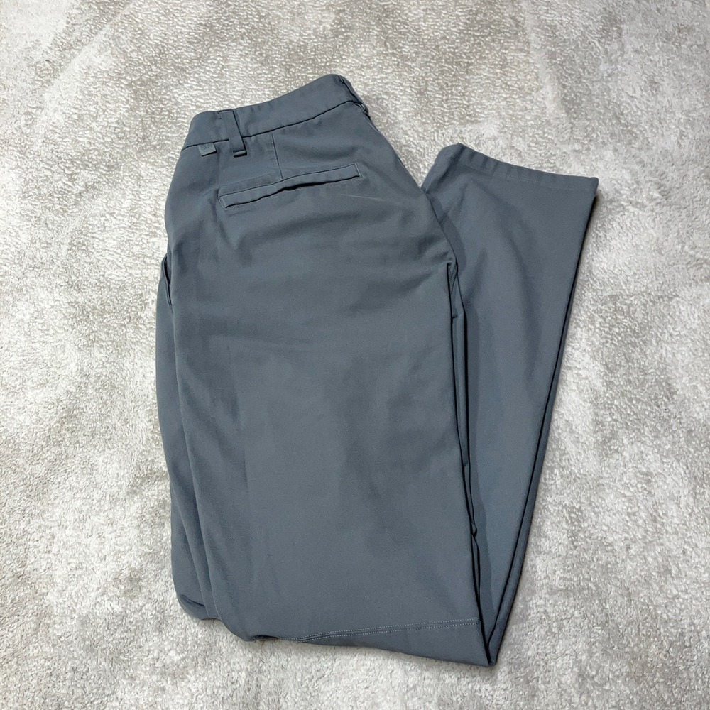 Lululemon Commission Slim Fit Pants Gray Warpstreme LM5AEXS Mens 32x32